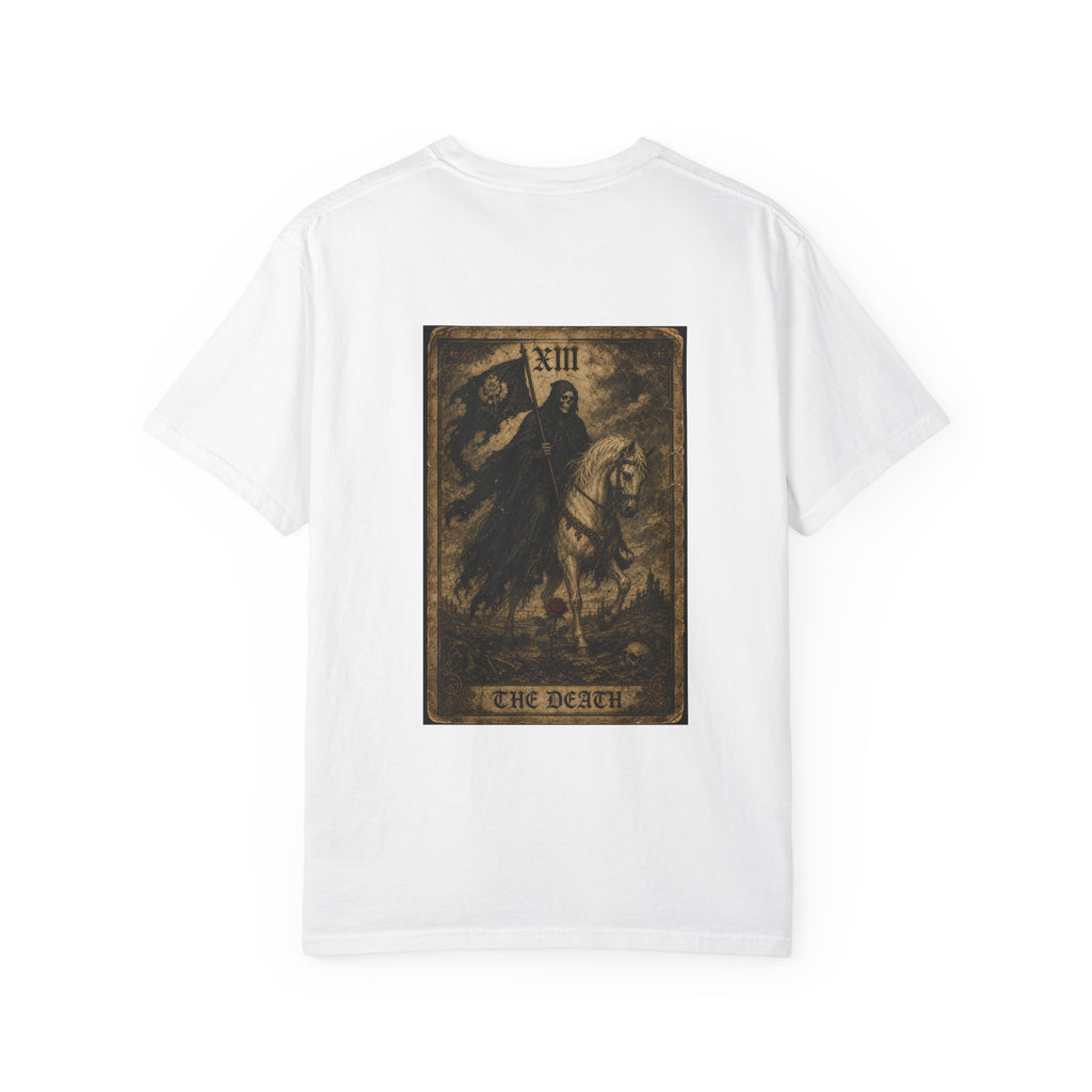 Tarot Death Card T-Shirt — Vintage Gothic Rider XIX Graphic Tee