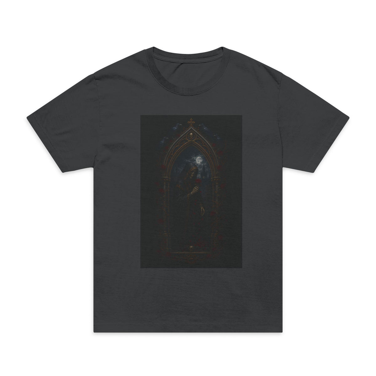Dark Gothic Arch T-Shirt — Moody Cathedral Art Tees