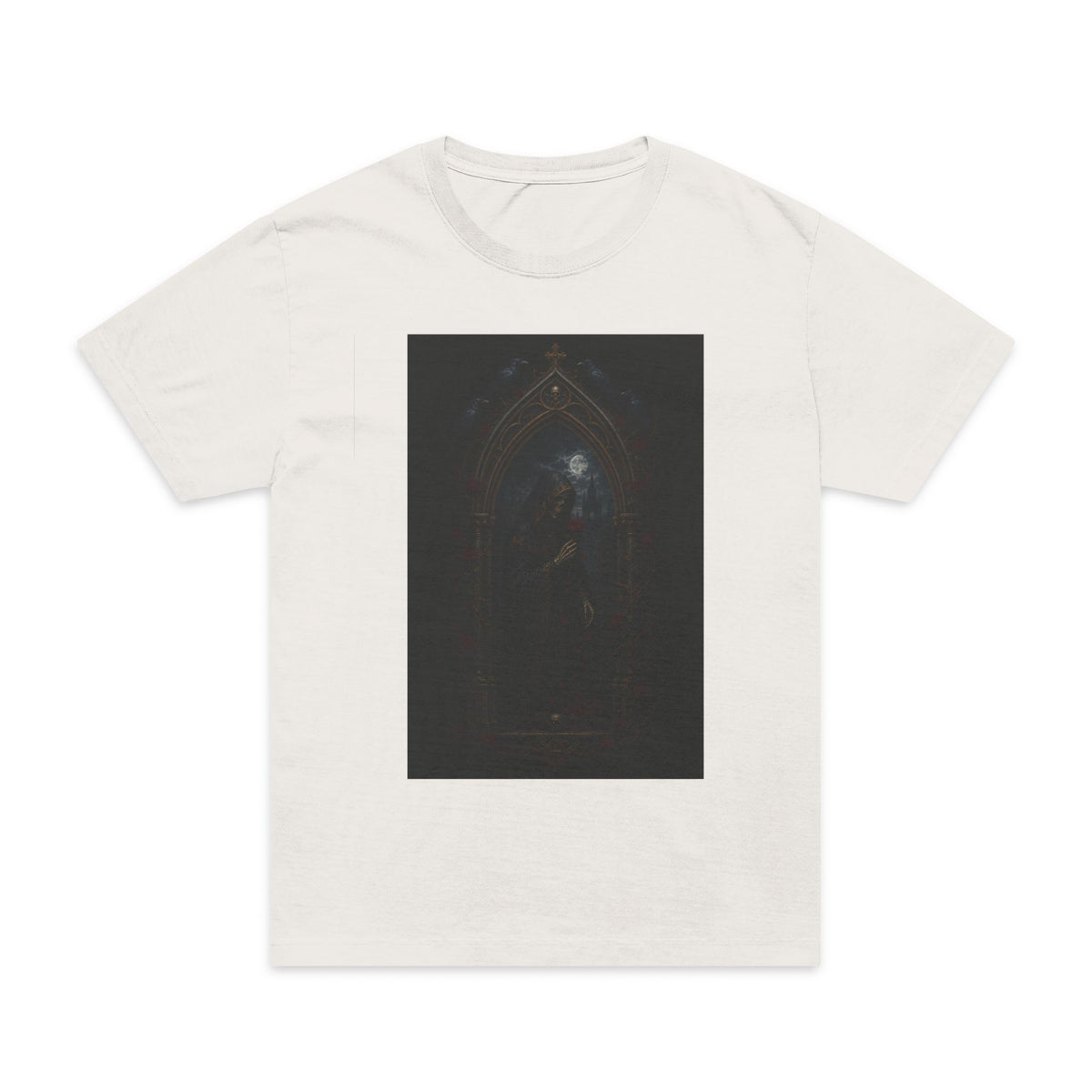 Dark Gothic Arch T-Shirt — Moody Cathedral Art Tees