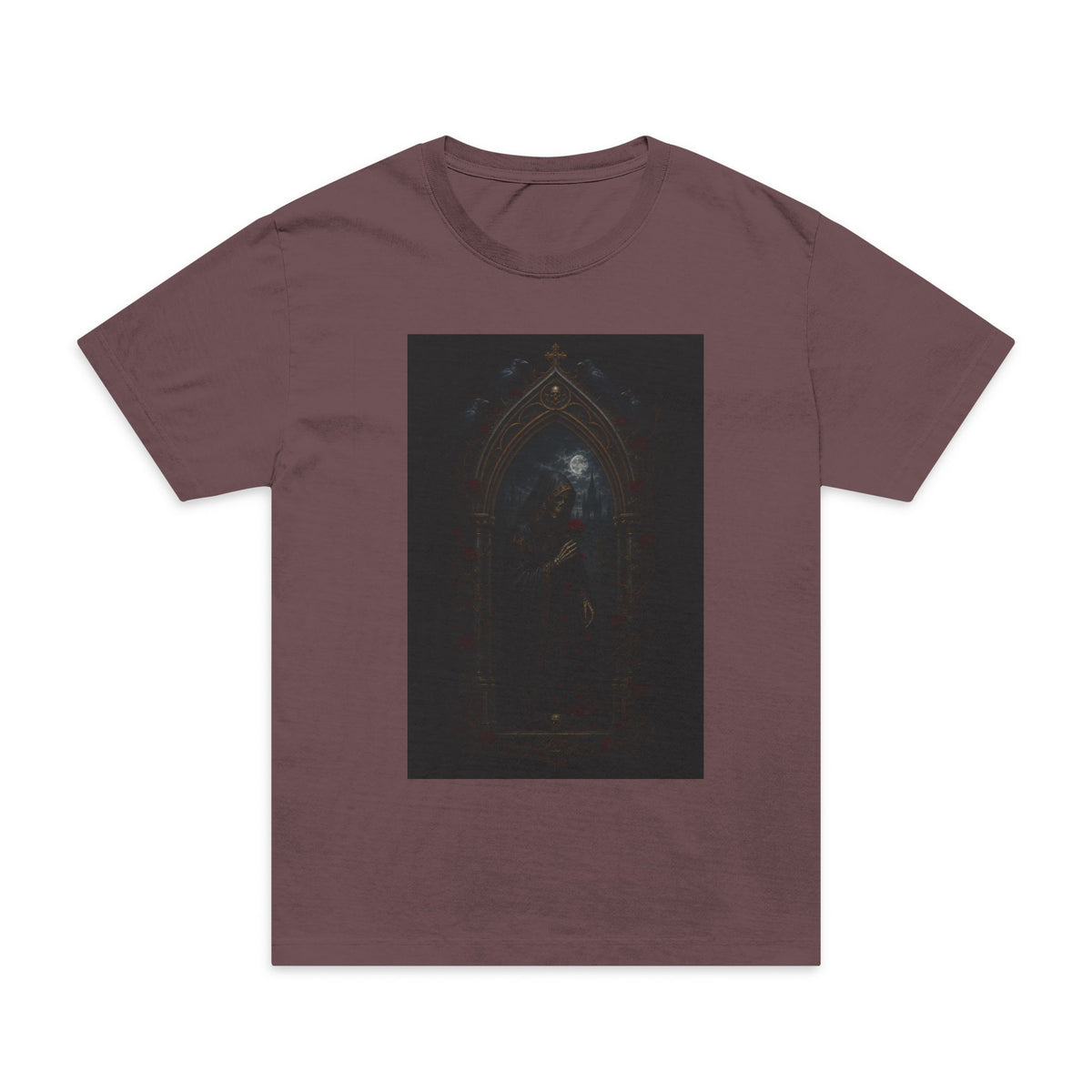 Dark Gothic Arch T-Shirt — Moody Cathedral Art Tees