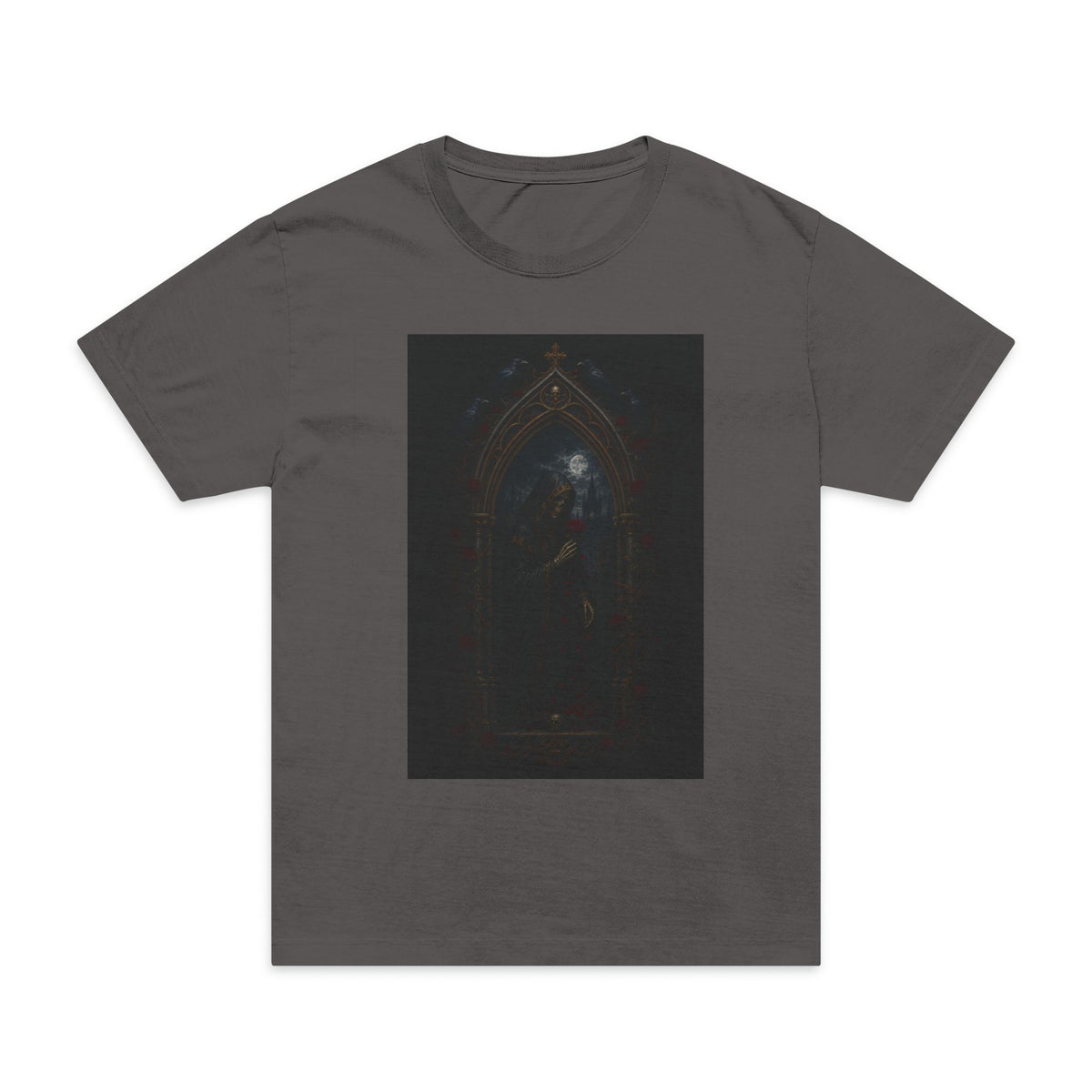 Dark Gothic Arch T-Shirt — Moody Cathedral Art Tees