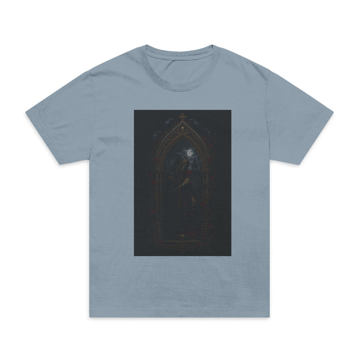 Dark Gothic Arch T-Shirt — Moody Cathedral Art Tees